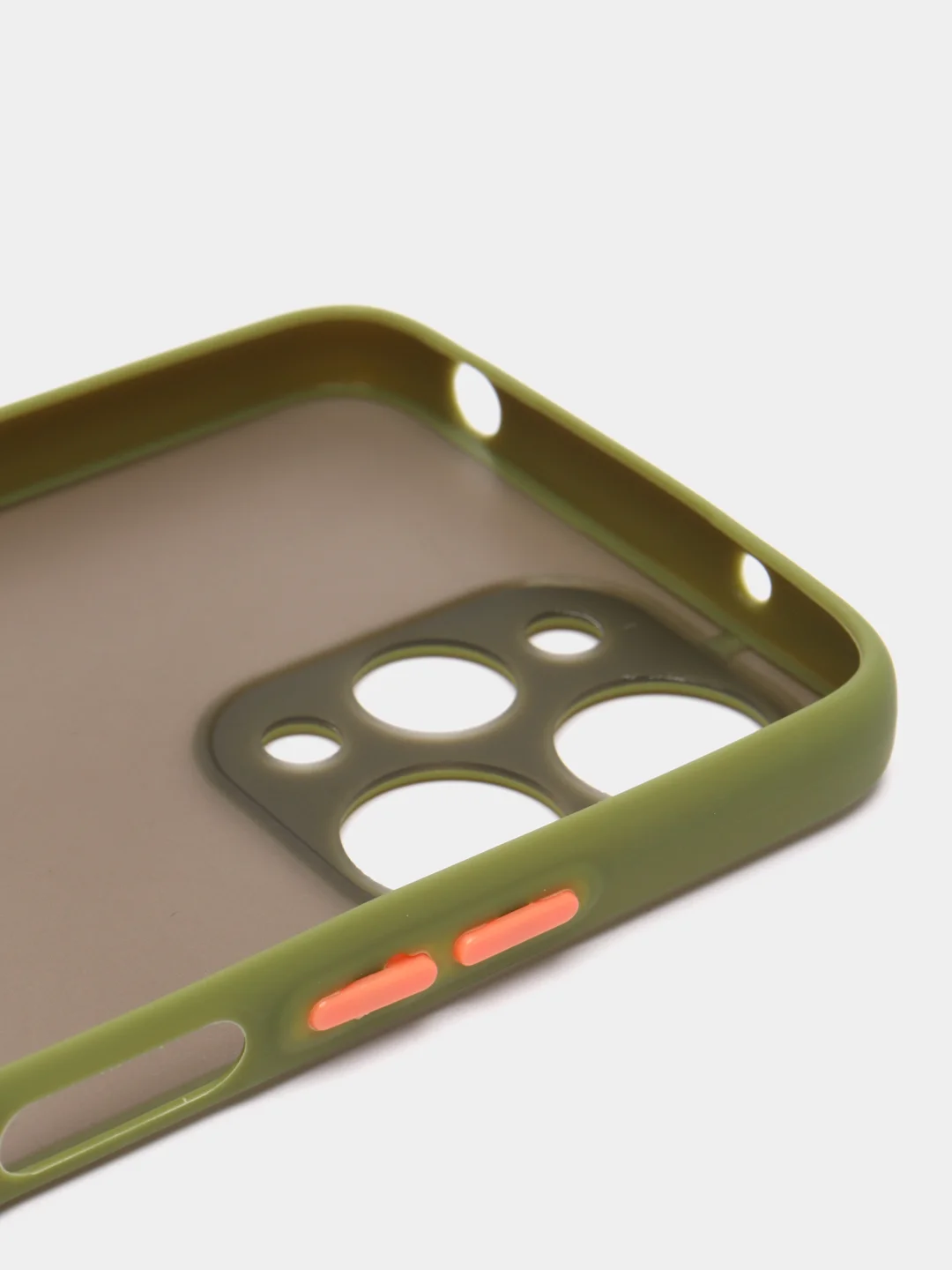 Лесной зеленый чехол для Xiaomi Redmi 12 (Сяоми Редми 12), пластиковый, матовый, с цветными кнопками