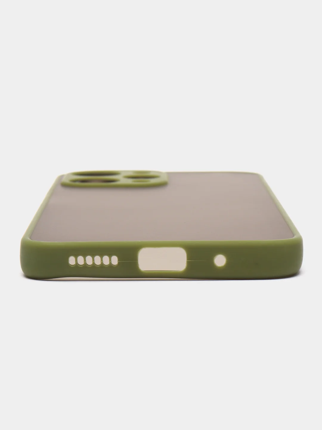 Лесной зеленый чехол для Xiaomi Redmi 12 (Сяоми Редми 12), пластиковый, матовый, с цветными кнопками