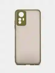 Лесной зеленый чехол для Redmi Note 12S (Редми Нот 12С), пластиковый, матовый, с цветными кнопками