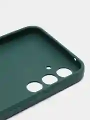 Тёмно-зелёный чехол для Samsung Galaxy A54 / Самсунг Галакси А54, силиконовый, матовый