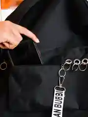 Черный рюкзак "HOOP" женский, унисекс, сумка для ноутбука, женский портфель, 15 л, черный