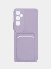 Силиконовый чехол для Tecno POVA Neo 2 (Техно Пова Нео 2), прозрачный с карманом для карт