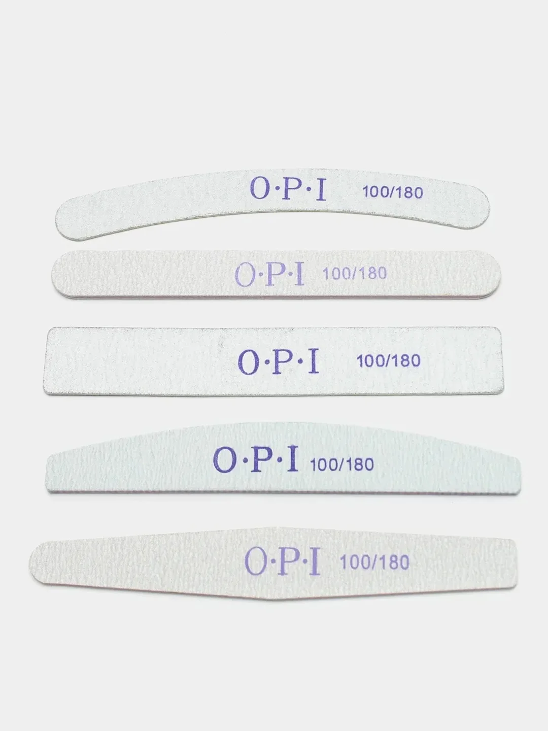 Угольный пилка для ногтей OPI 100/180, 5 видов прямая лодочка