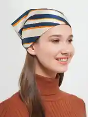 Оливковый платок женский, бандана, косынка на голову, повязка на сумку, платок для головы