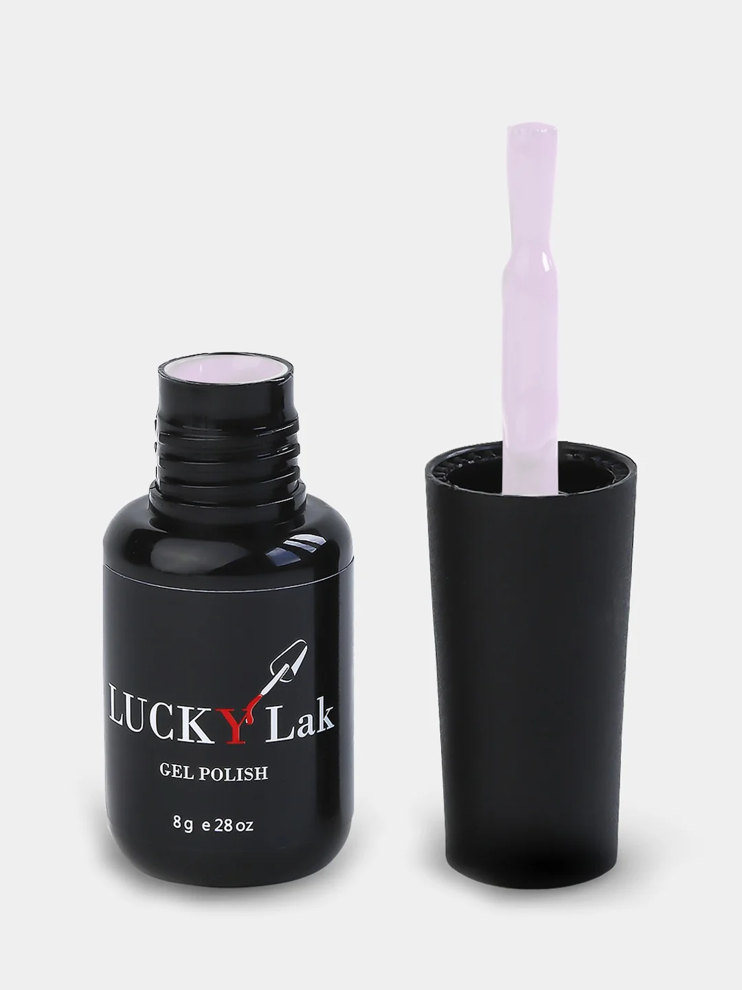 Гель лак для ногтей LuckyLak FL №115 8g сиреневый нюдовый светлый для маникюра и педикюра
