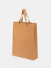 Крафтовый пакет подарочный с ручками лентами 30*40 см