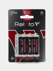 Аккумулятор Relato AA 2300 mAh R2U, 4 штуки в упаковке
