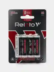 Аккумулятор Relato AA 2300 mAh R2U, 4 штуки в упаковке