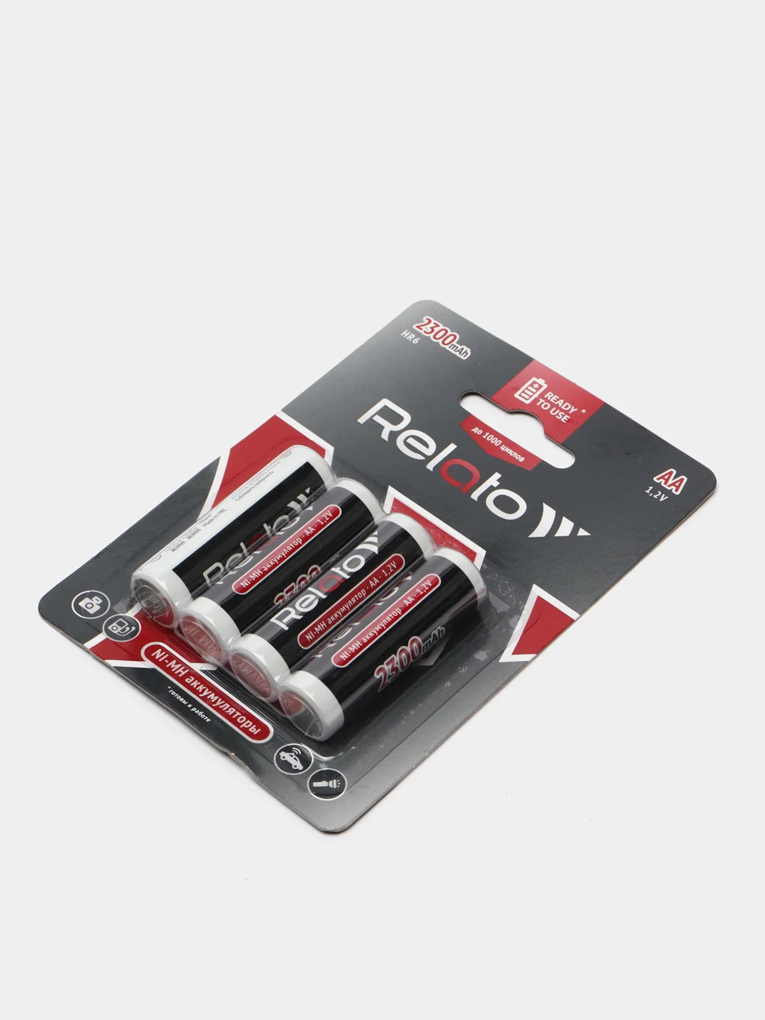Аккумулятор Relato AA 2300 mAh R2U, 4 штуки в упаковке