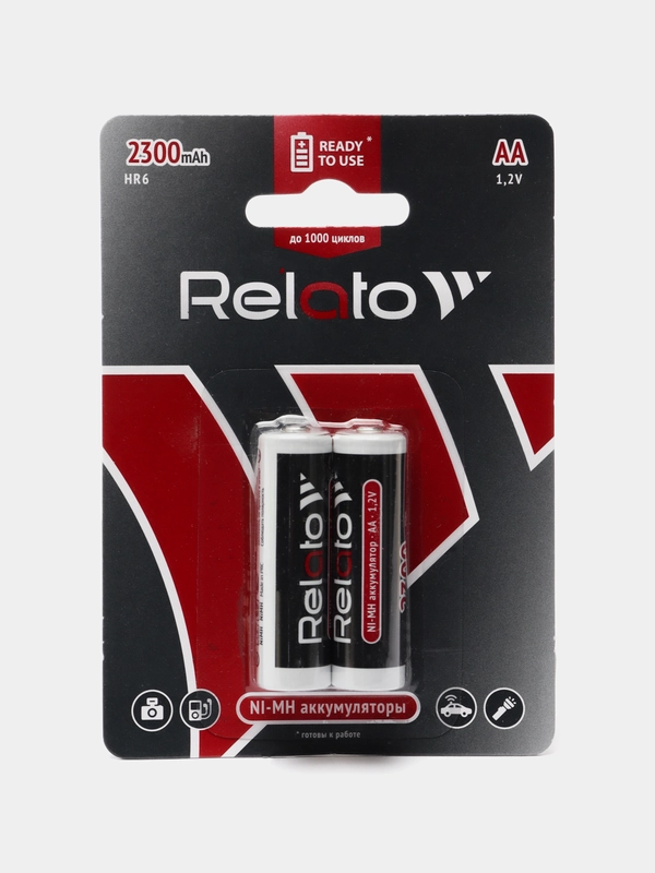 Аккумулятор Relato AA 2300 mAh R2U, 2 штуки