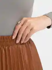 Медный юбка черная женская, плиссе, миди, без принта, экокожа