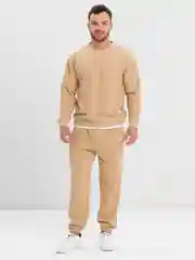 Бежевый костюм спортивный мужской