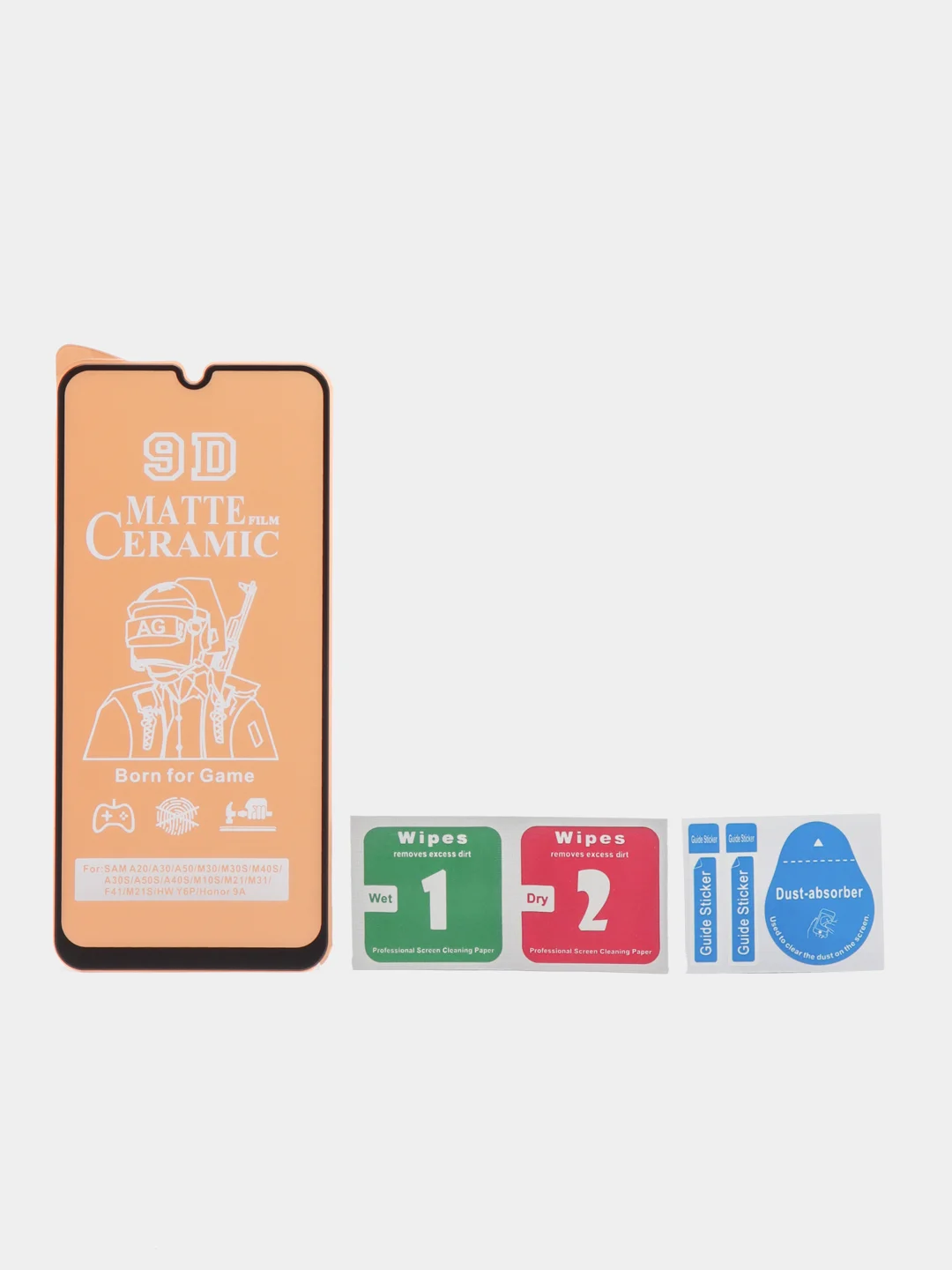 Защитное стекло на Samsung (Самсунг) Galaxy A32, A31, M31, M2, керамическое, матовое