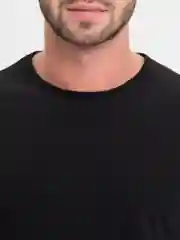 Черный лонгслив мужской