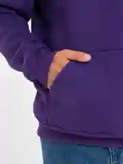 Фиолетовый толстовка с капюшоном, унисекс