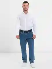 Белый рубашка мужская габардин, джинса