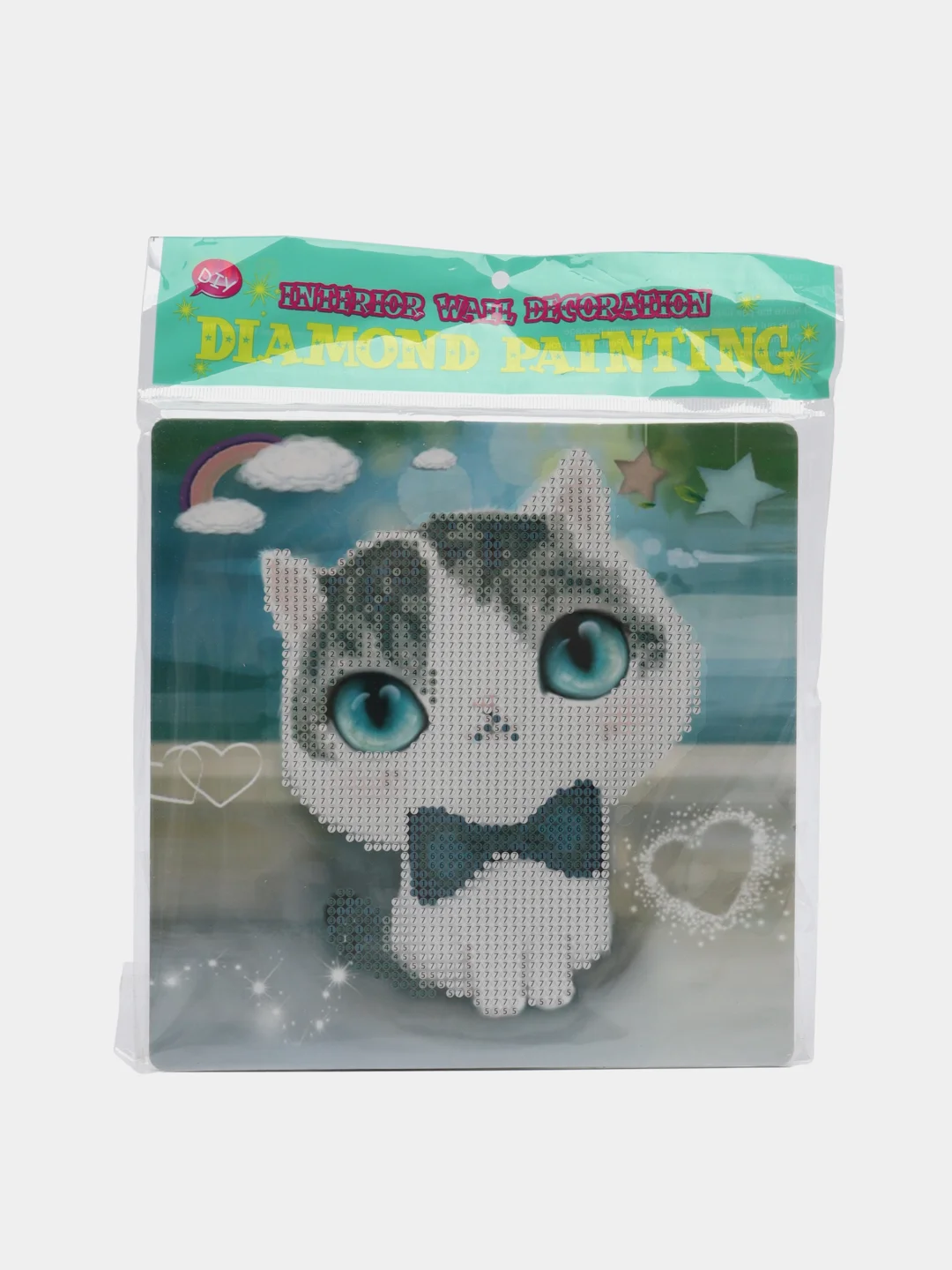 Коралловый алмазная мозаика на подставке, 20*20 см