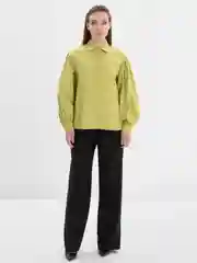 Салатовый рубашка   блузка женская