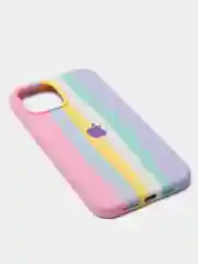 Голубой чехол разноцветный радужный Rainbow case для iPhone 12, 12 Pro, 12 Pro Max