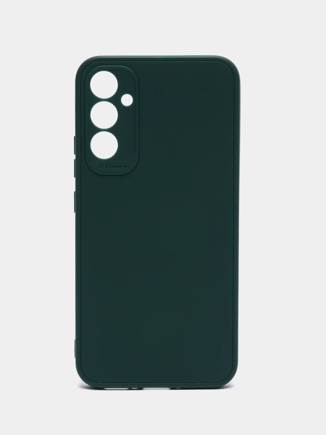 Тёмно-зелёный чехол для Samsung Galaxy A34 (Самсунг Галакси А34), силиконовый, матовый