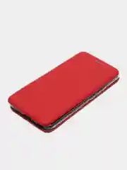 Красный чехол-книжка для Huawei Honor 30 Золотой и Красный цвета с карманом для карт