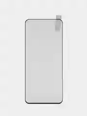 Прозрачный стекло 1-2 шт для Realme 10 Pro 5G защитное BROSCORP с олеофобным покрытием, черной рамкой