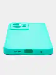 Бирюзовый чехол для Redmi Note 12 4G (Редми Нот 12 4Г), силиконовый, матовый