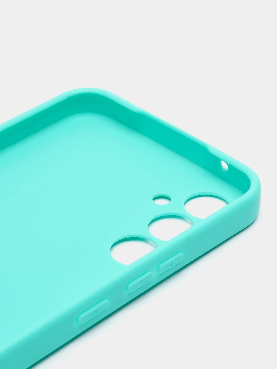 Бирюзовый чехол для Samsung Galaxy A34 (Самсунг Галакси А34), силиконовый, матовый
