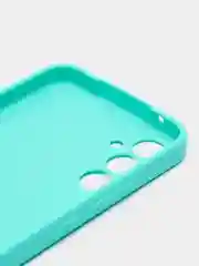Бирюзовый чехол для Samsung Galaxy A34 (Самсунг Галакси А34), силиконовый, матовый