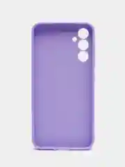 Сиреневый чехол для Samsung Galaxy A34 (Самсунг Галакси А34), силиконовый, матовый