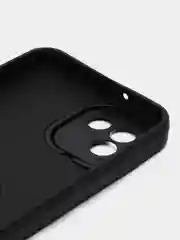 Угольный чехол Samsung Galaxy A03, Самсунг Галакси А03 силиконовый, магнитный, с кольцом