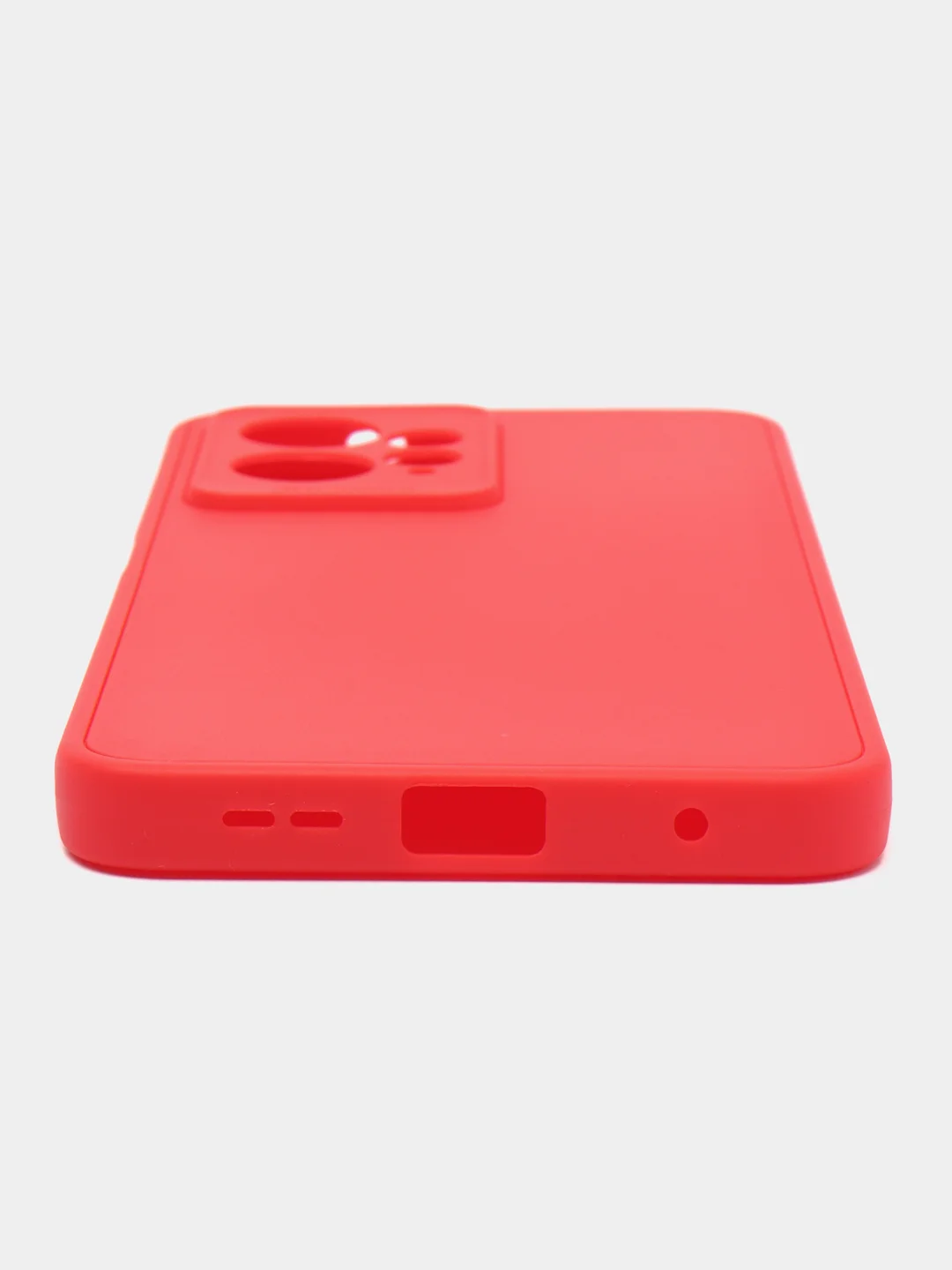 Красный чехол для Redmi Note 12 4G (Редми Нот 12 4Г), силиконовый, матовый