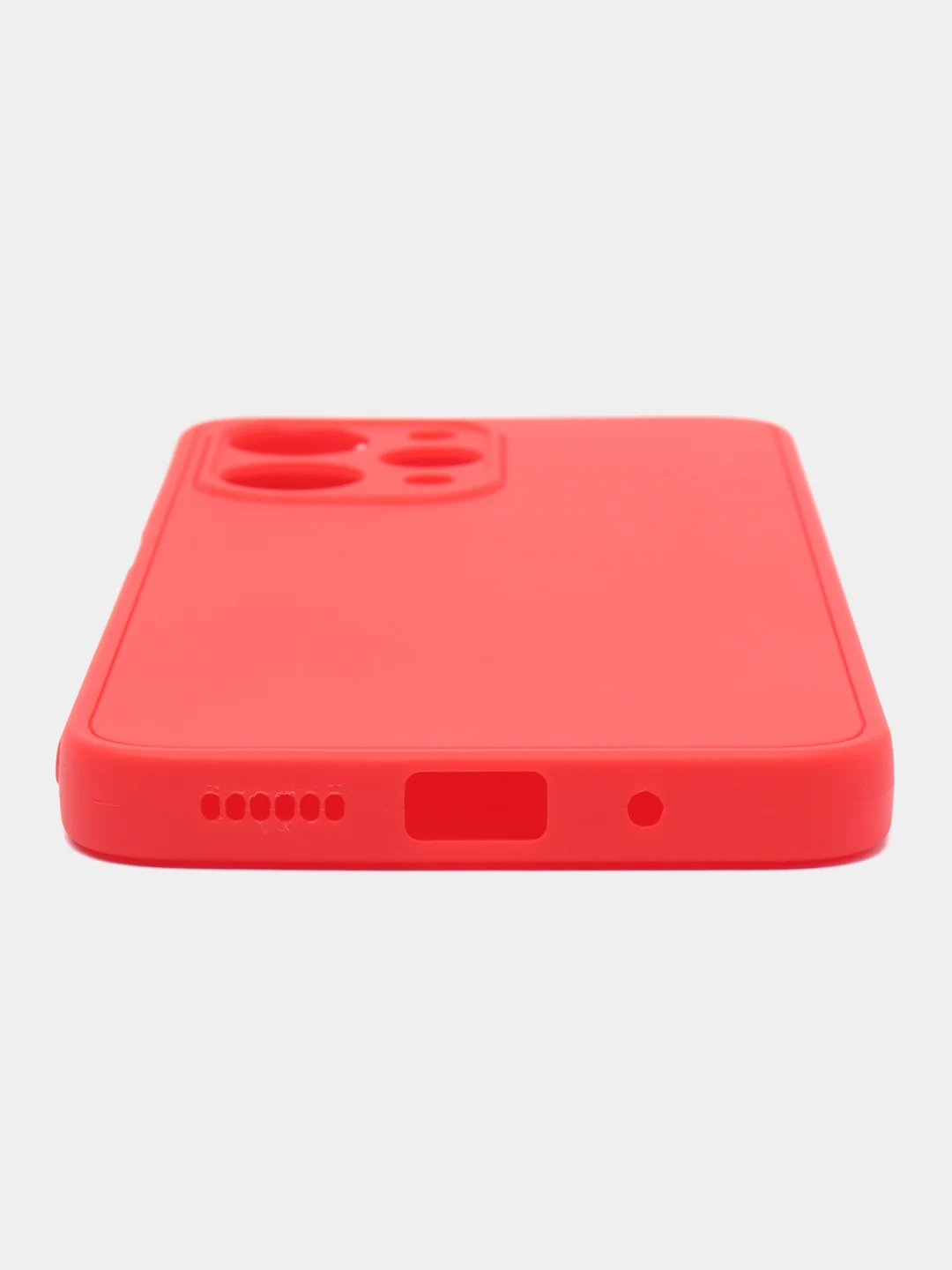 Красный чехол для Xiaomi Redmi 12 / Сяоми Редми 12, силиконовый, матовый