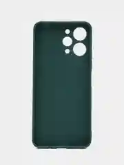 Тёмно-зелёный чехол для Xiaomi Redmi 12 / Сяоми Редми 12, силиконовый, матовый
