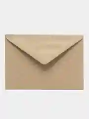 Конверт почтовый крафт С6, 114 х 162 мм, треугольный клапан, клей, 80-90 г/м2