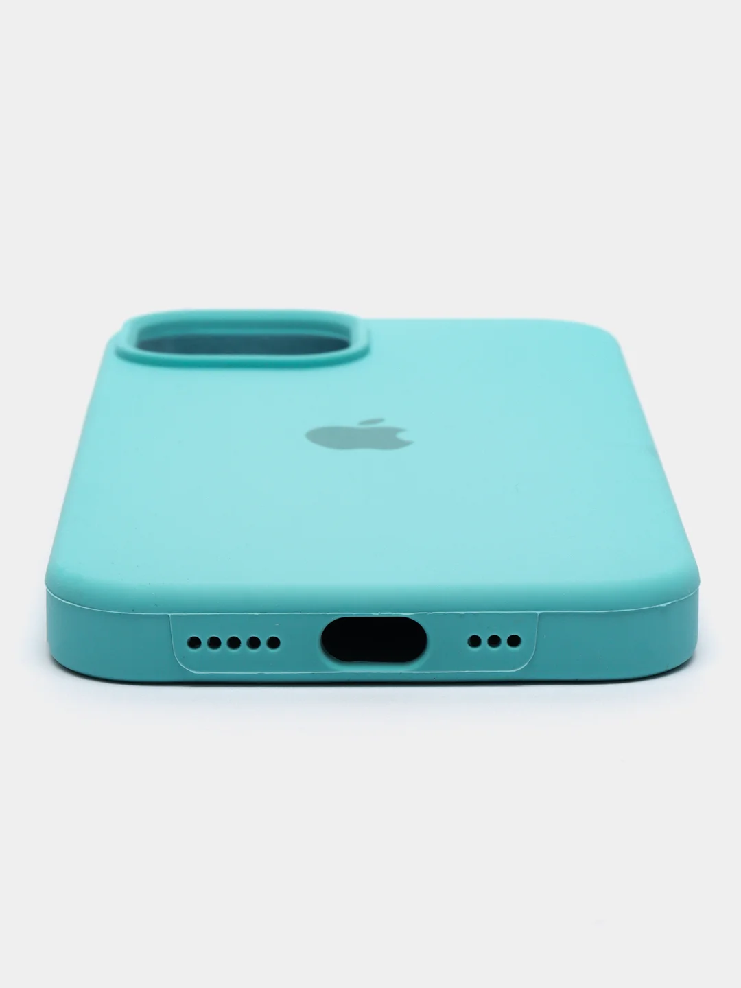 Бирюзовый чехол iPhone 7/8/se 2020, X/XS, XR,11,12,13,14, Plus, Pro, Pro Max, с закрытым низом