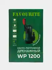 Погружной дренажный насос FAVOURITE WP 1200, 1200Вт, для грязной воды, 14 м3/час, 7м
