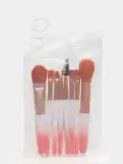 Розовый набор кистей для макияжа, 8 штук