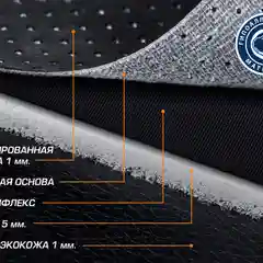 Универсальные чехлы AutoFlex, комплект 2 шт, экокожа, SC.U2.TW