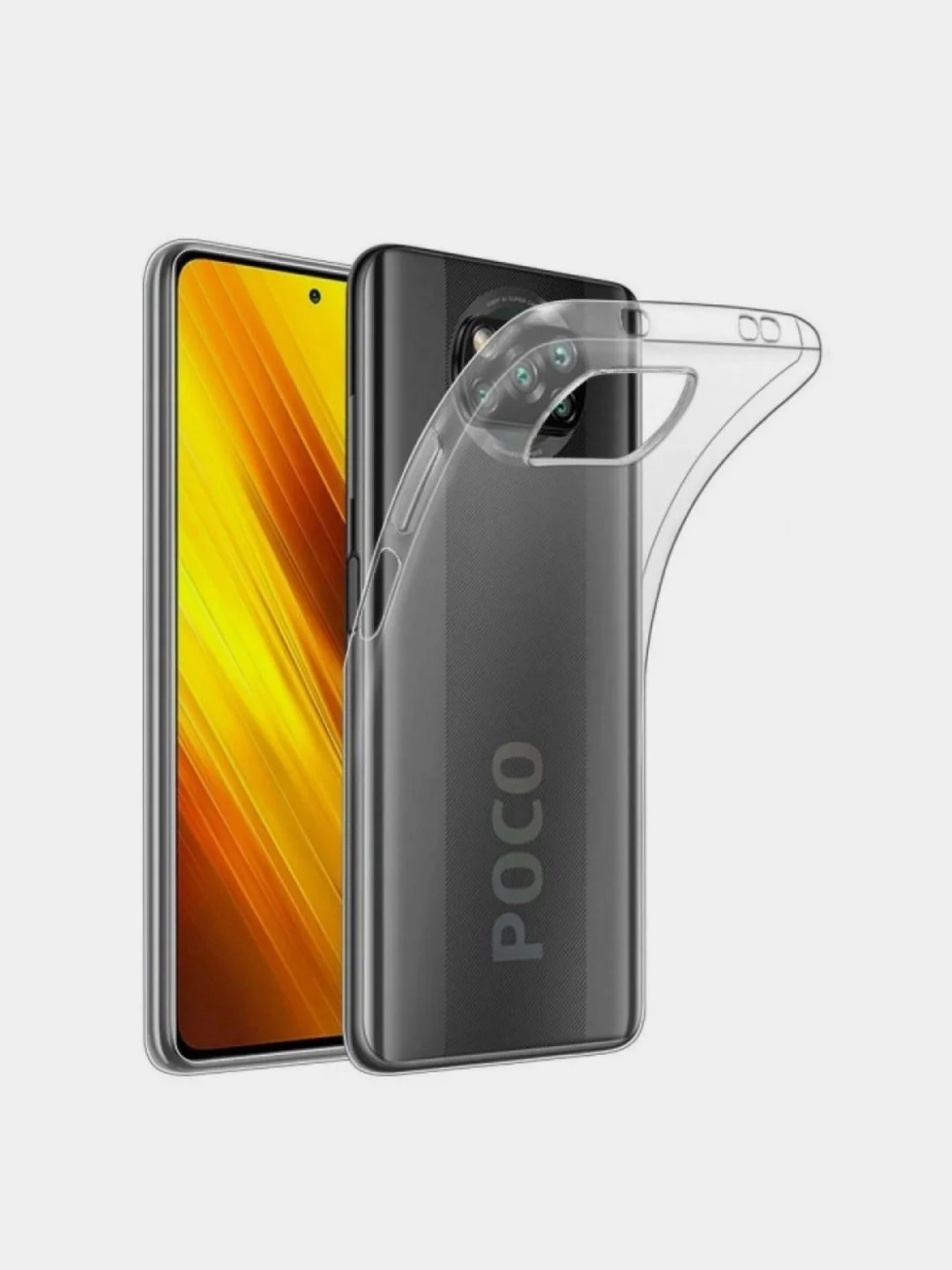 Чехол Xiaomi Poco X3 NFC / Poco X3 Pro, Сяоми Поко Х3 НФС (Про) прозрачный силиконовый