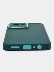 Лавандовый чехол матовый для Realme C30, пластиковый, полупрозрачный, с глянцевой рамкой