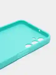 Бирюзовый чехол для Samsung Galaxy A24 (Самсунг Галакси А24), силиконовый, матовый