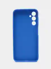 Синий чехол для Samsung Galaxy A24 (Самсунг Галакси А24), силиконовый, матовый