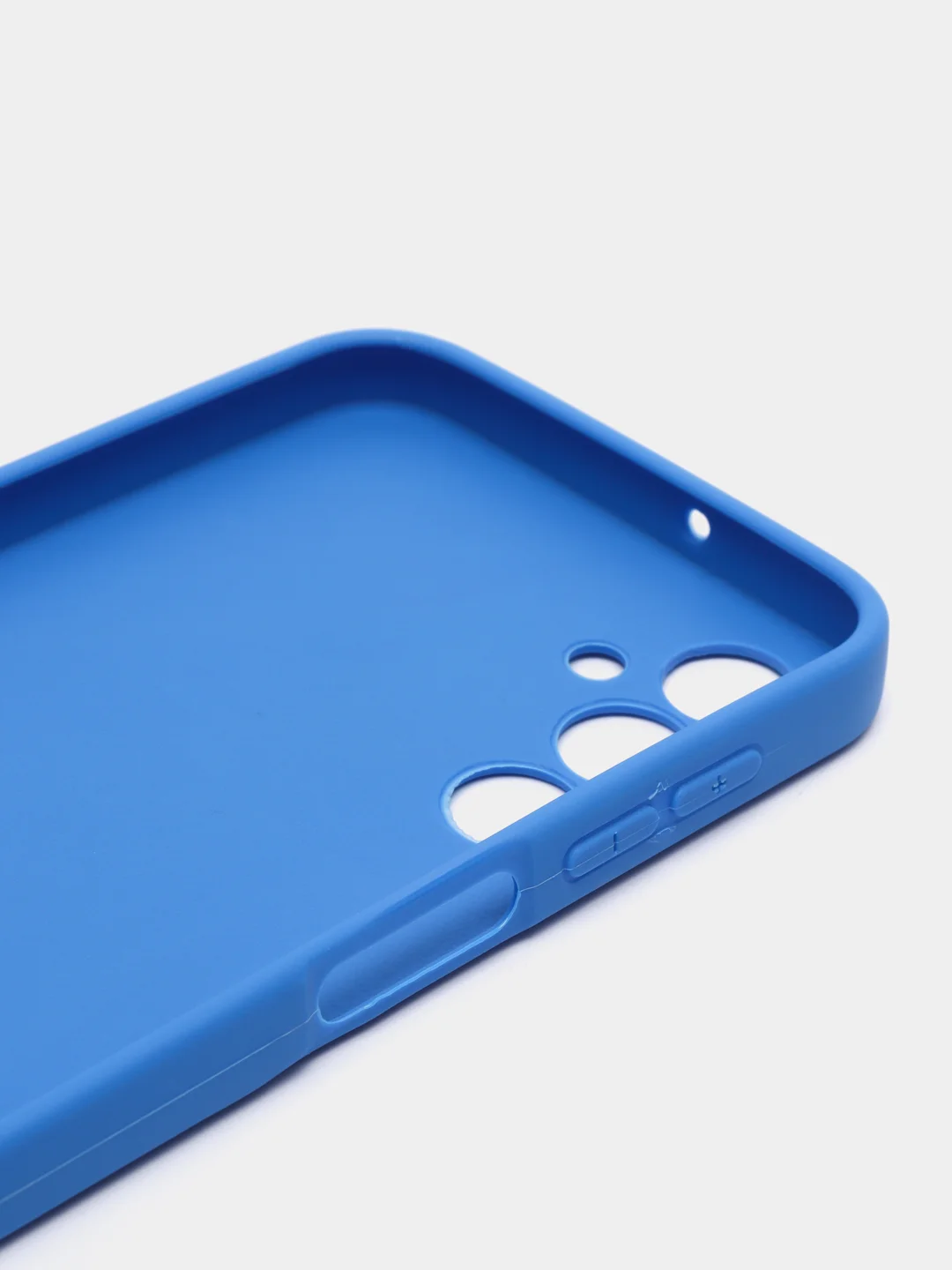 Синий чехол для Samsung Galaxy A24 (Самсунг Галакси А24), силиконовый, матовый