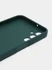 Тёмно-зелёный чехол для Samsung Galaxy A24 (Самсунг Галакси А24), силиконовый, матовый
