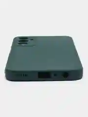 Тёмно-зелёный чехол для Samsung Galaxy A24 (Самсунг Галакси А24), силиконовый, матовый