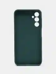 Тёмно-зелёный чехол для Samsung Galaxy A24 (Самсунг Галакси А24), силиконовый, матовый