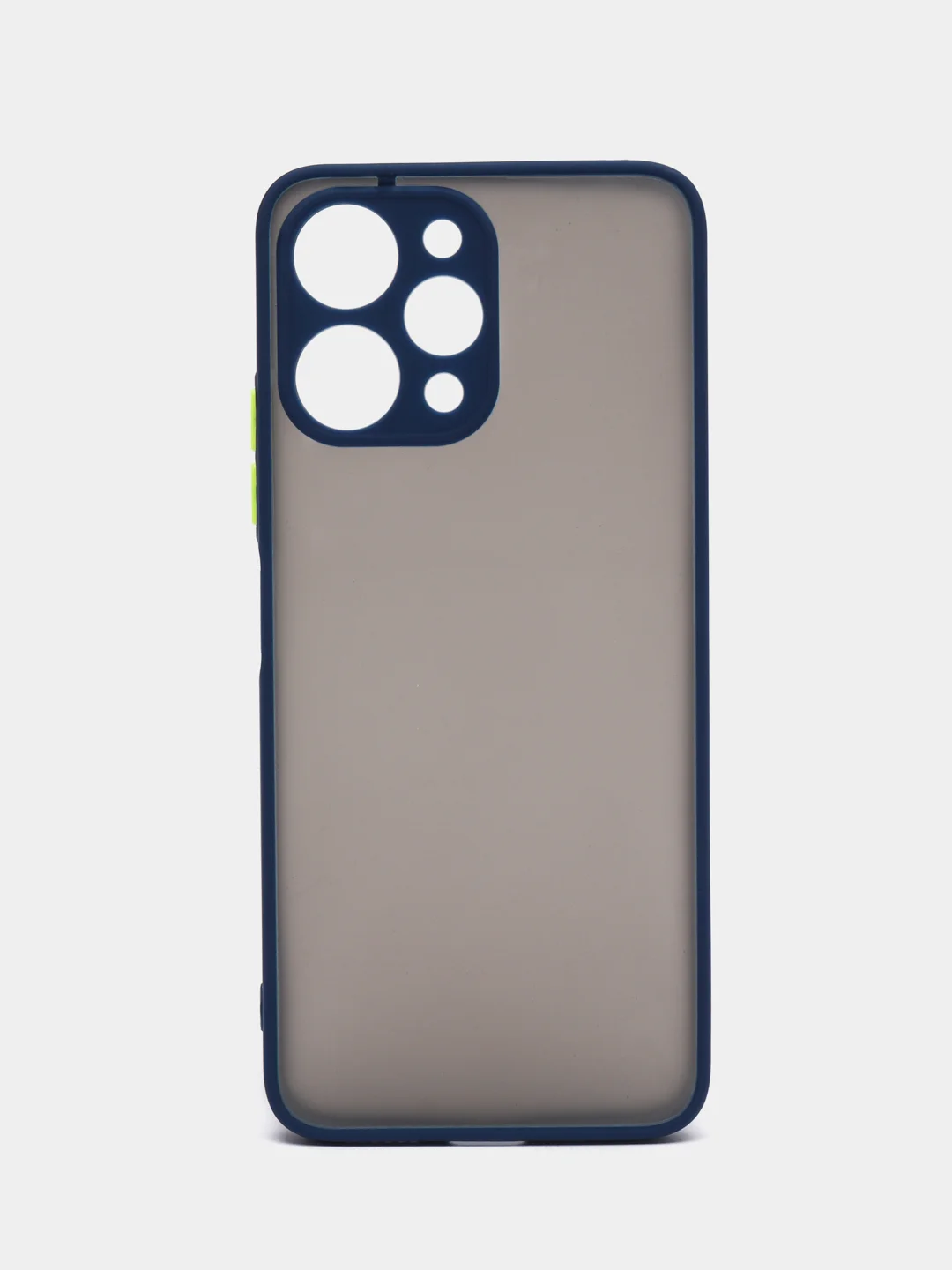 Синий чехол для Xiaomi Redmi 12 (Сяоми Редми 12), пластиковый, матовый, с цветными кнопками