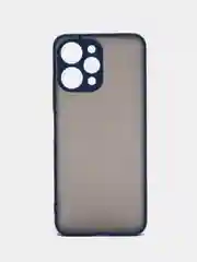 Синий чехол для Xiaomi Redmi 12 (Сяоми Редми 12), пластиковый, матовый, с цветными кнопками