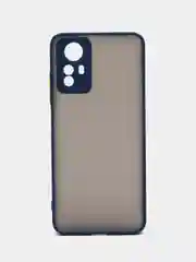Синий чехол для Redmi Note 12S (Редми Нот 12С), пластиковый, матовый, с цветными кнопками